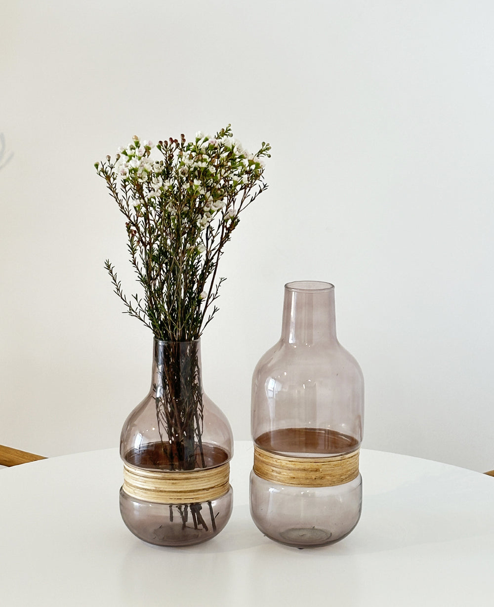 אגרטל זכוכית ויולט