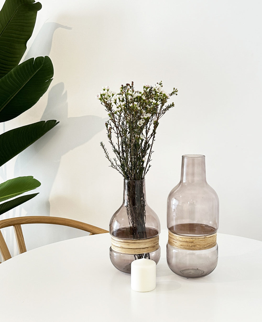 אגרטל זכוכית ויולט