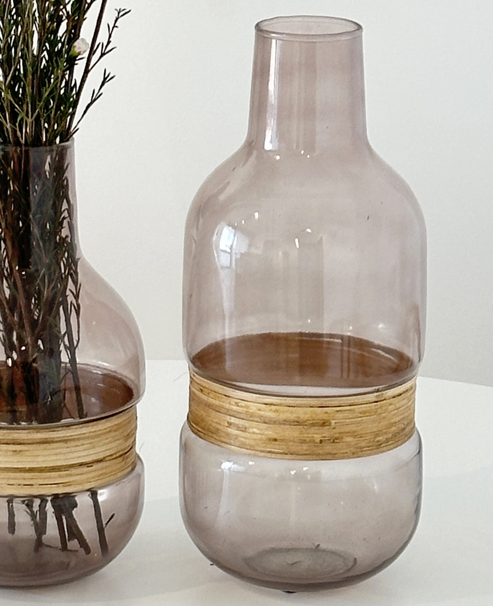 אגרטל זכוכית ויולט