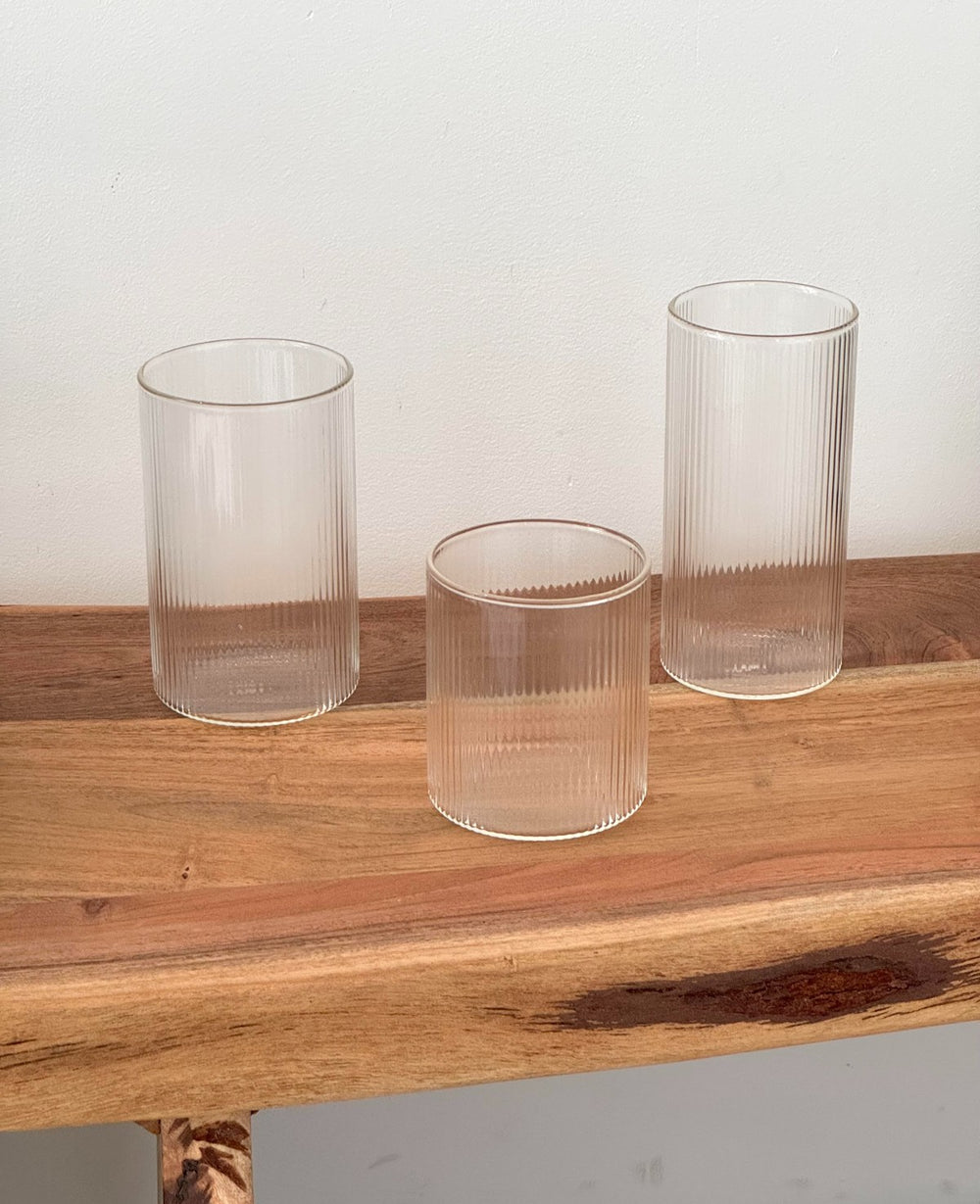 כוס זכוכית CLASSIC STRIPE