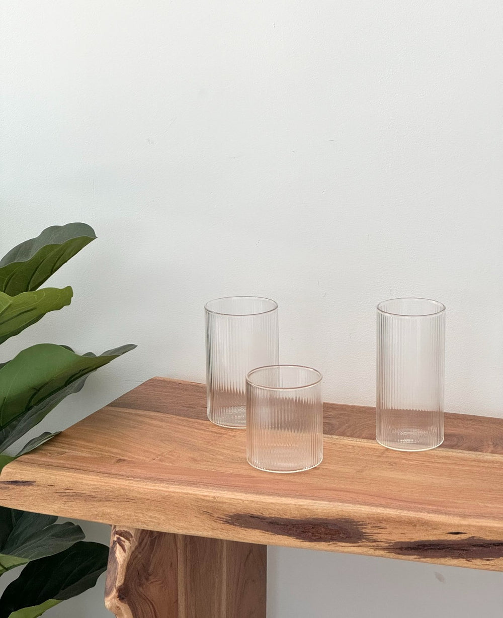 כוס זכוכית CLASSIC STRIPE