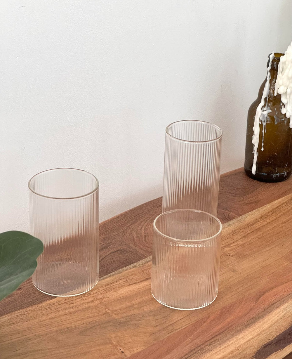 כוס זכוכית CLASSIC STRIPE