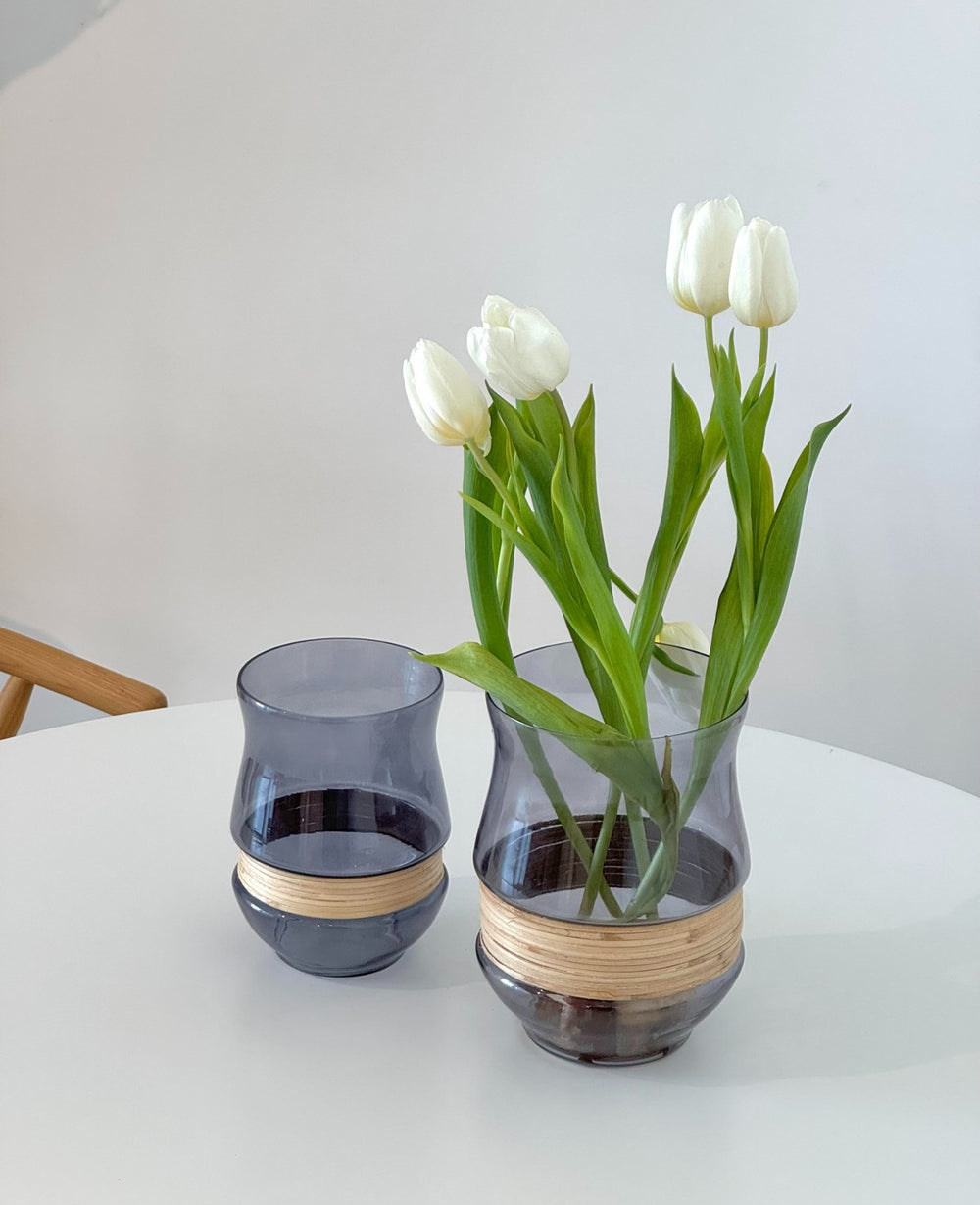 אגרטל זכוכית אינדיגו