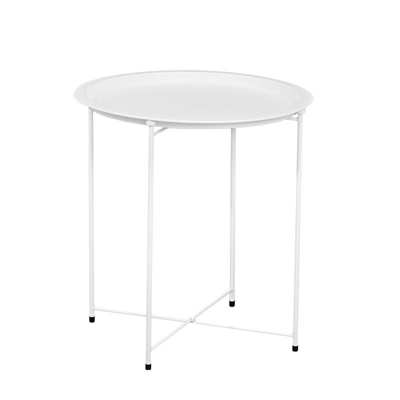 שולחן מטאל לבן