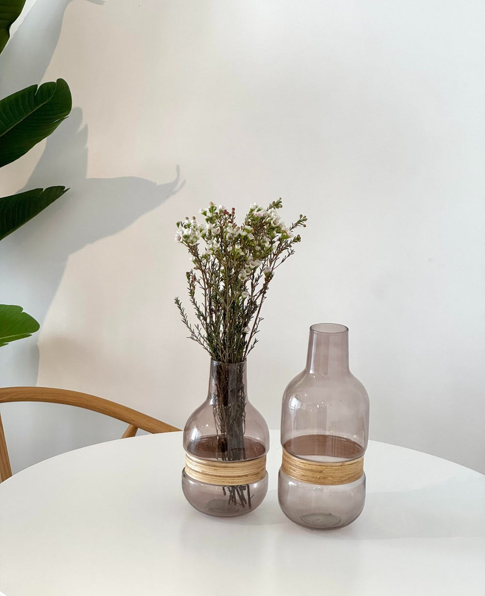 אגרטל זכוכית ויולט