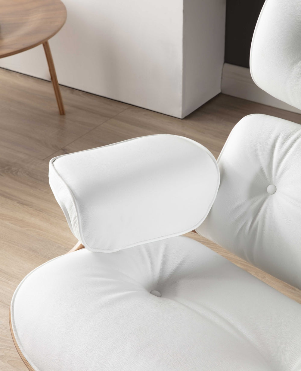 כורסה והדום PALERMO WHITE