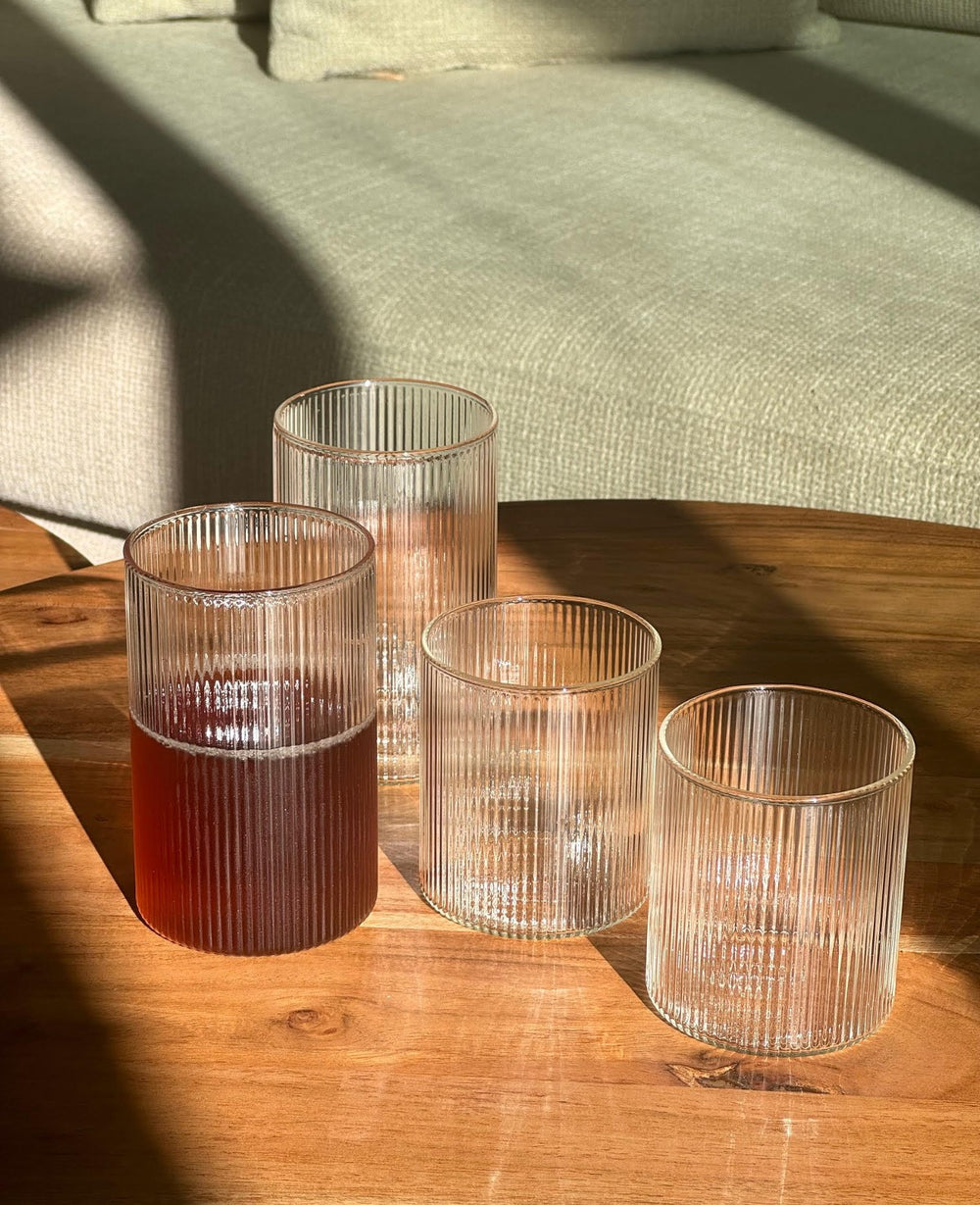 כוס זכוכית CLASSIC STRIPE