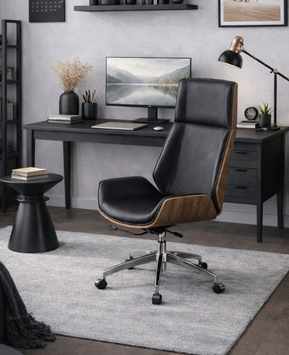 כיסא מנהלים נורדי BLACK