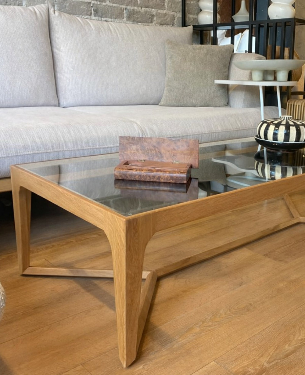 שולחן עץ אלזה