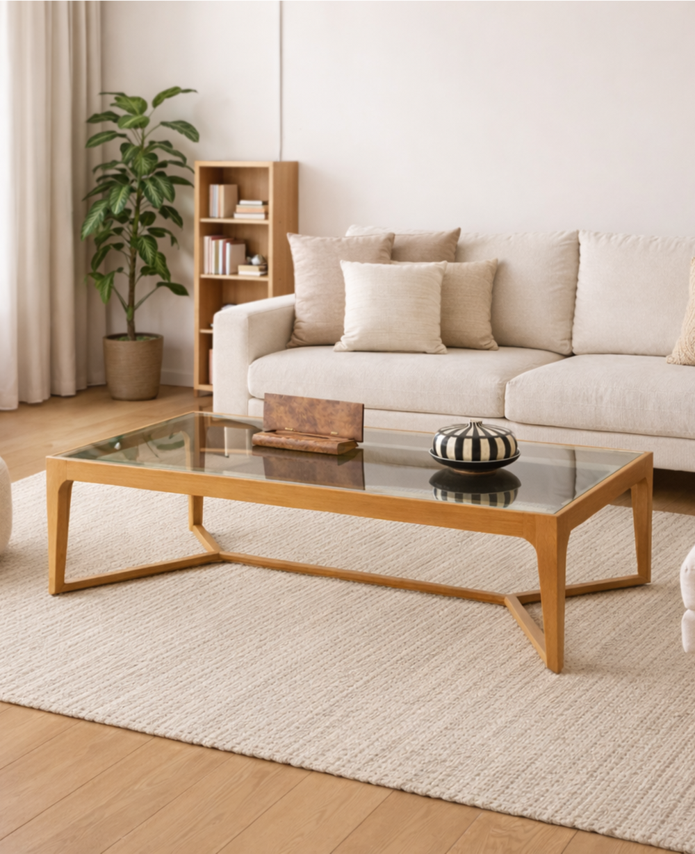 שולחן עץ אלזה