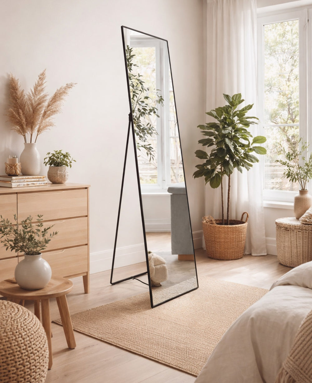 מראת גוף מסגרת שחורה