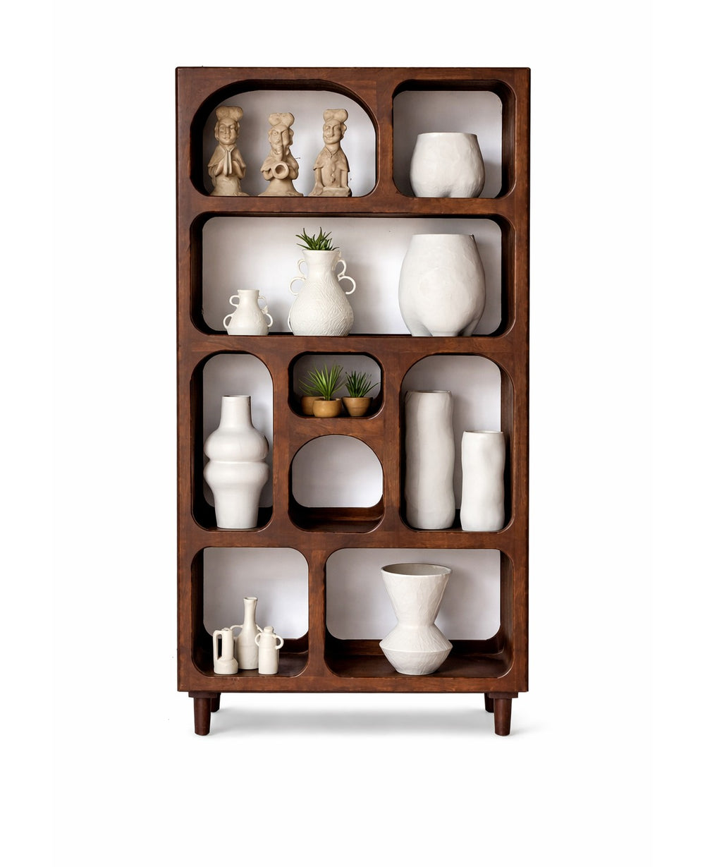 כוננית עץ רחבה גורג