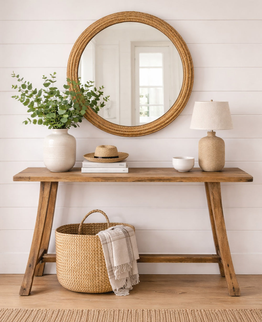 קונסולת עץ מנגו