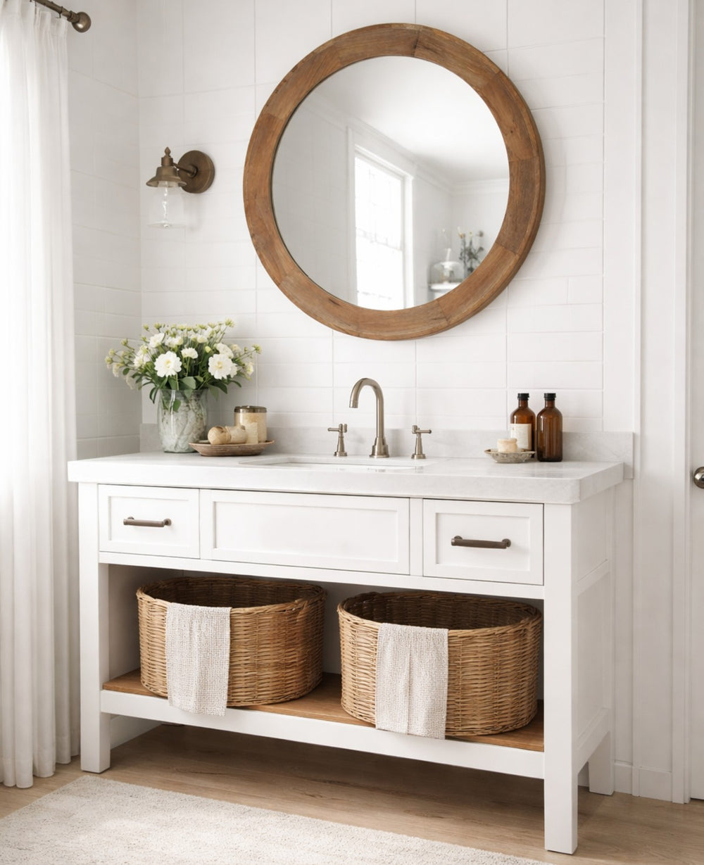 מראת קיר עגולה מנגו