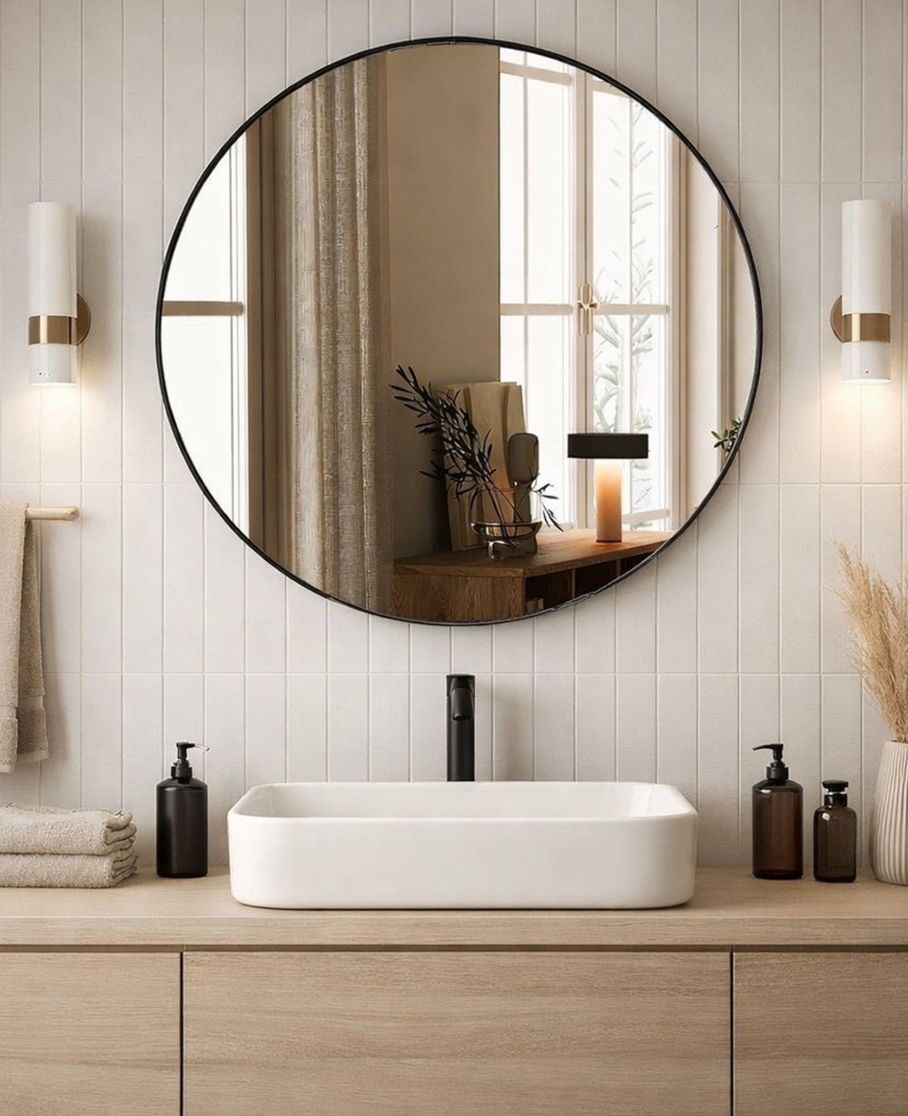 מראת מתכת עגולה