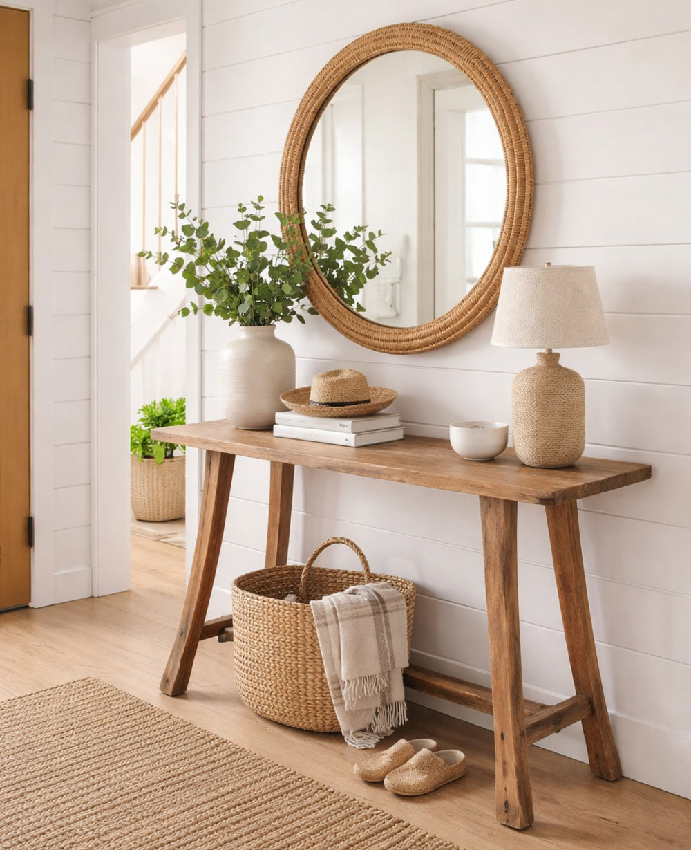 קונסולת עץ מנגו