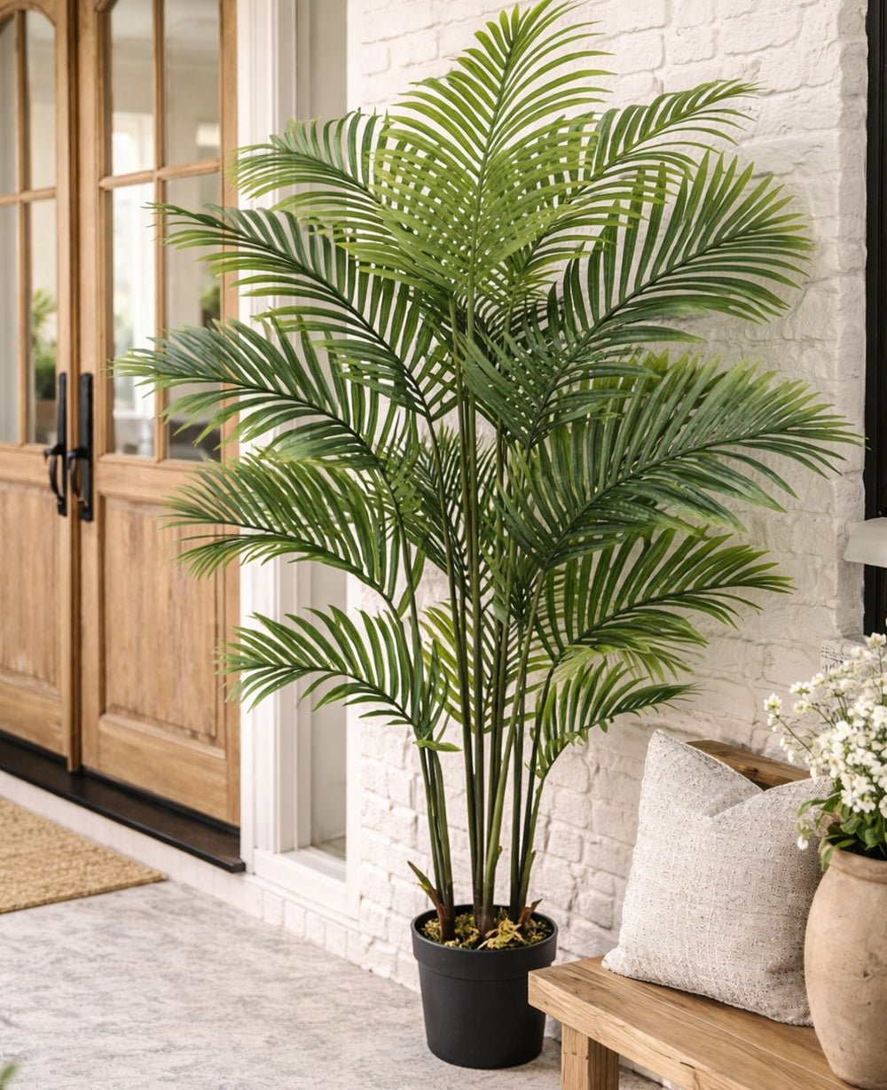 עציץ מלאכותי דקל אריקה