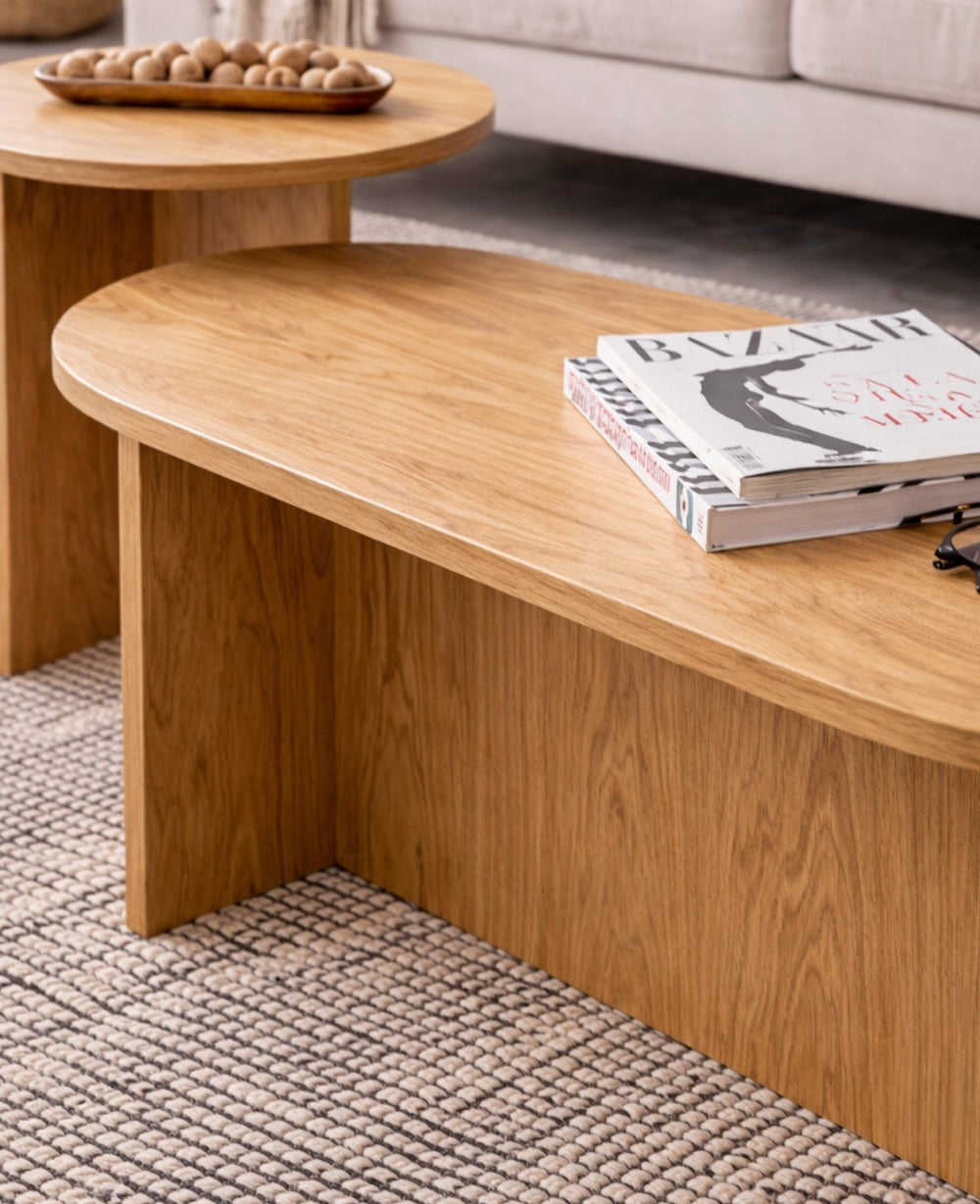 סט שולחנות סלון גל