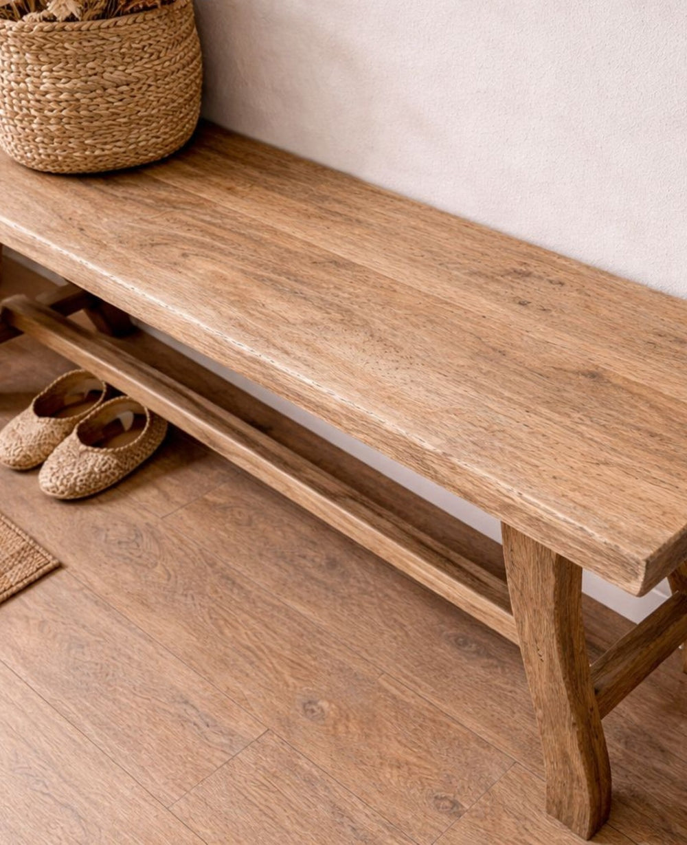 ספסל עץ מנגו