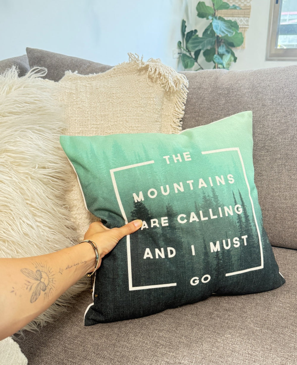 כרית נוי הרים גרין