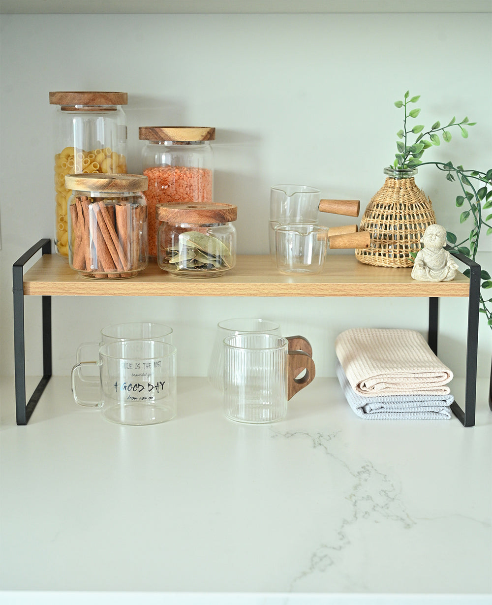 מדף שולחני שחור METAL STAND