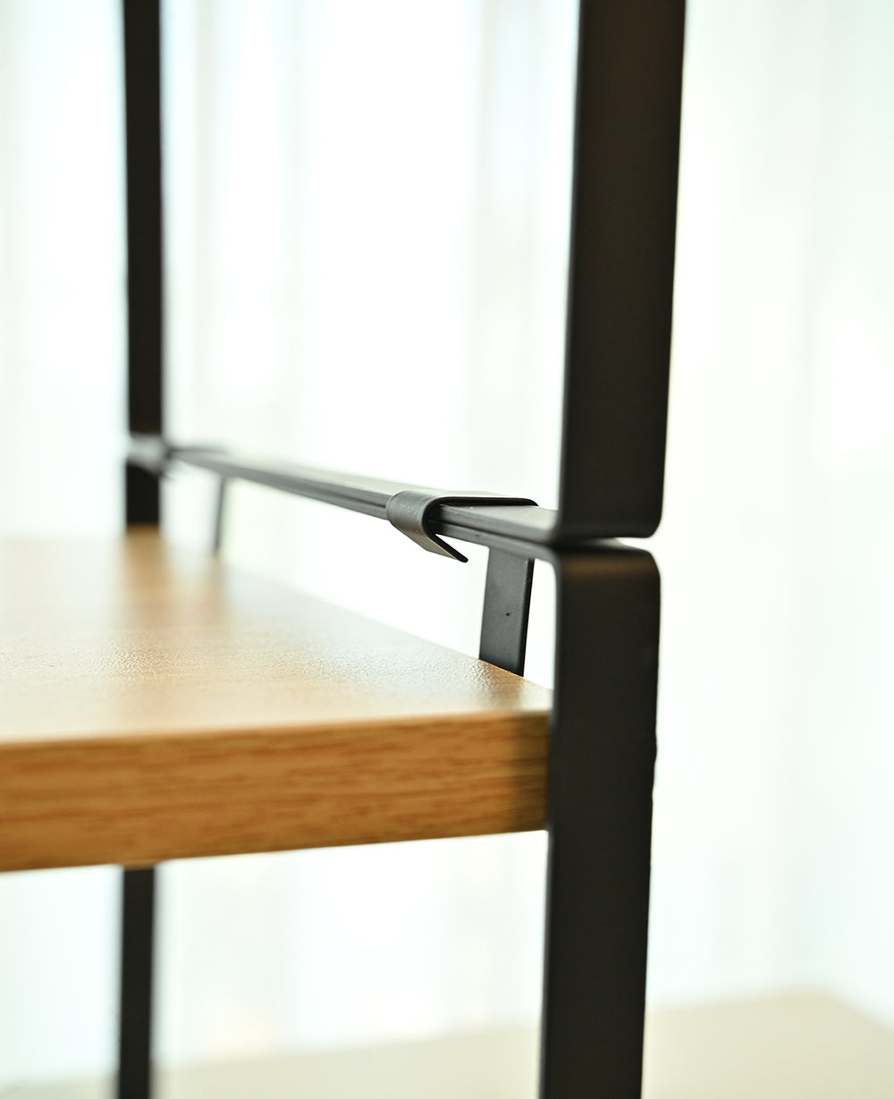 מדף שולחני שחור METAL DOUBLE