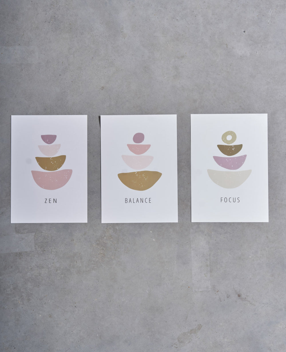 פוסטר נייר זן\פוקוס\באלאנס