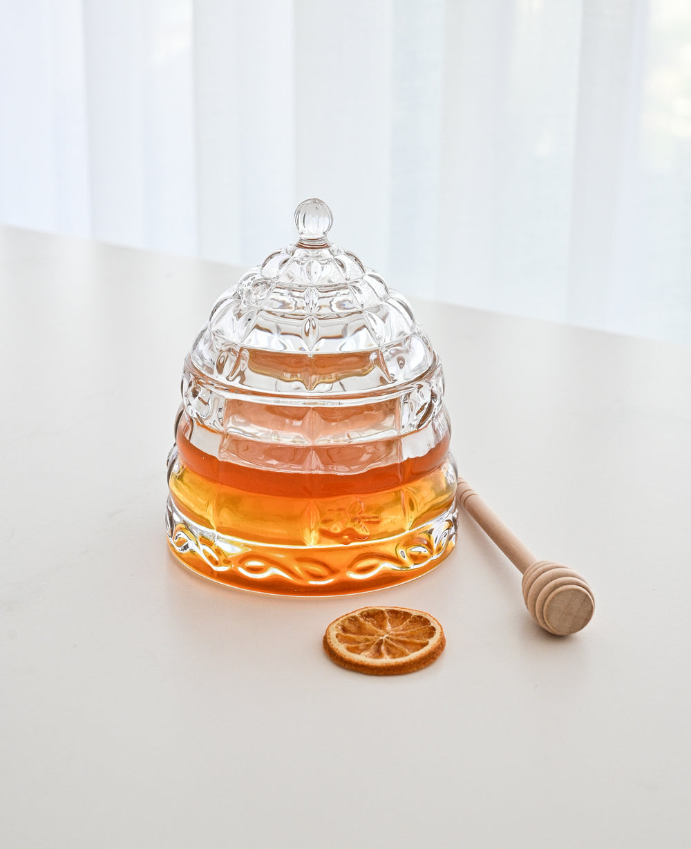 צנצנת זכוכית לדבש