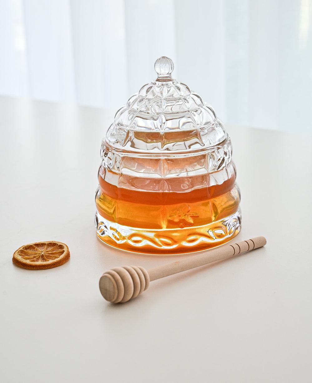 צנצנת זכוכית לדבש