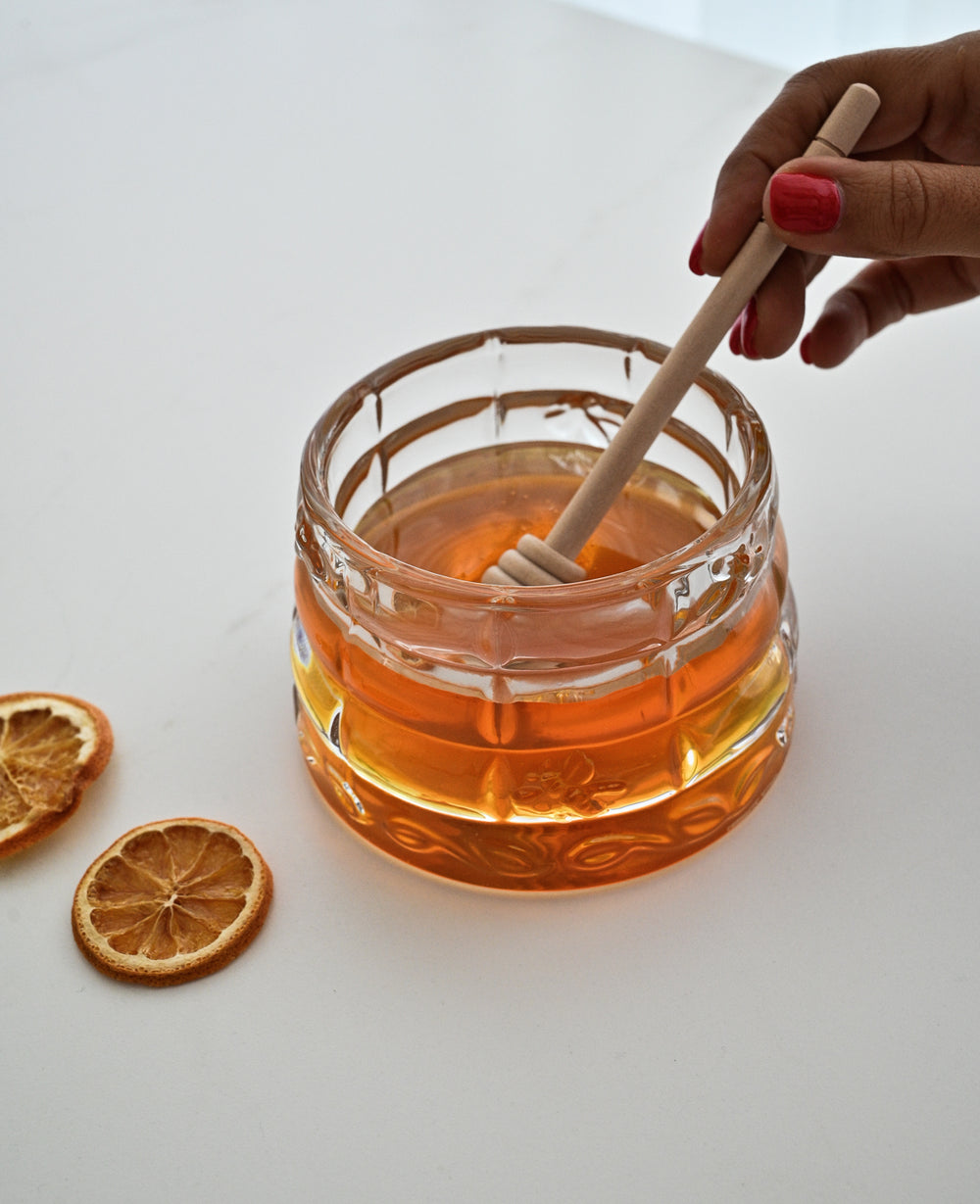 צנצנת זכוכית לדבש