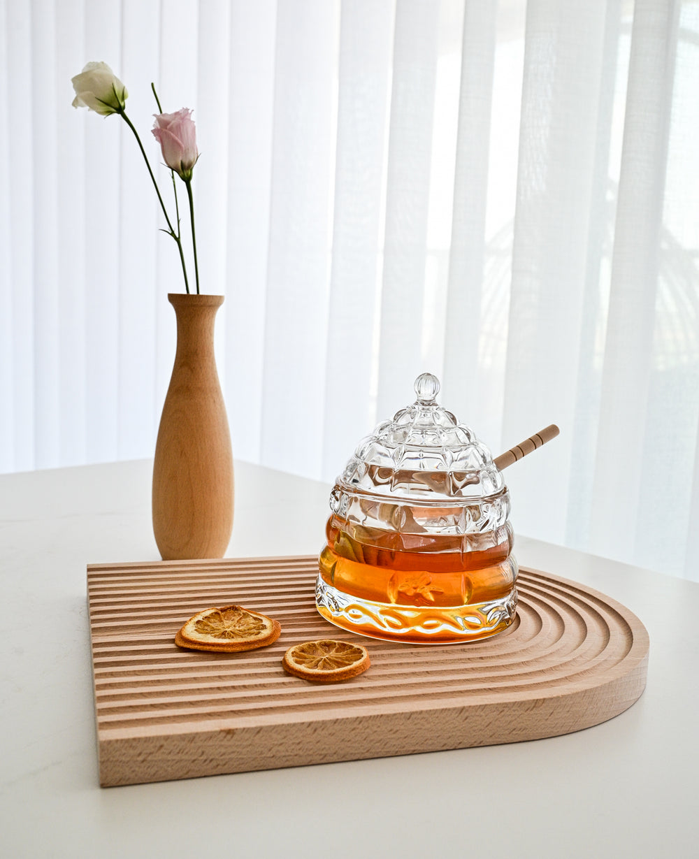 צנצנת זכוכית לדבש