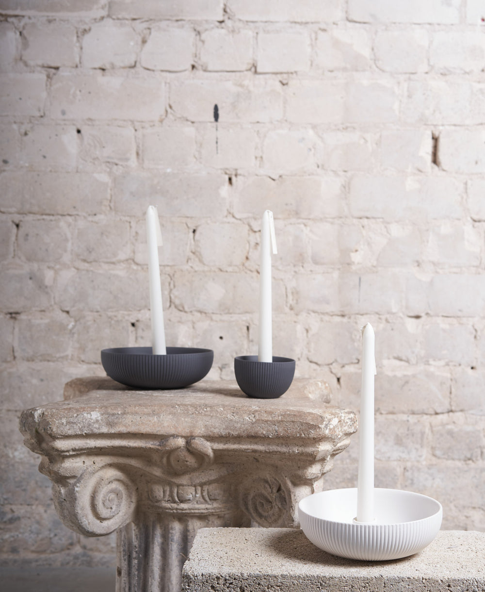 פמוט לנר גריי\וויט