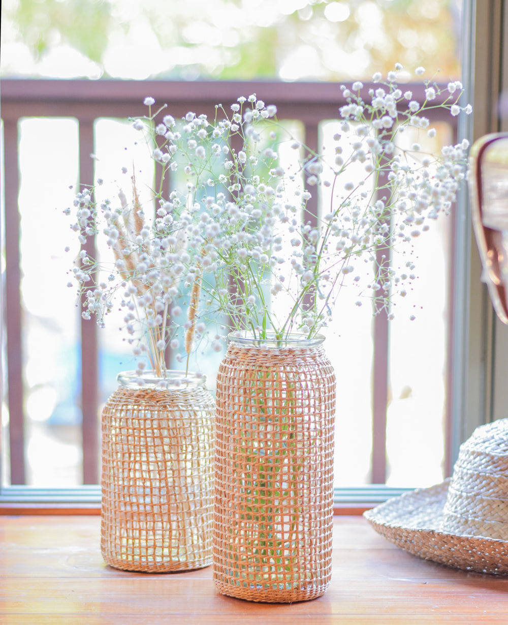 אגרטל זכוכית פאלם