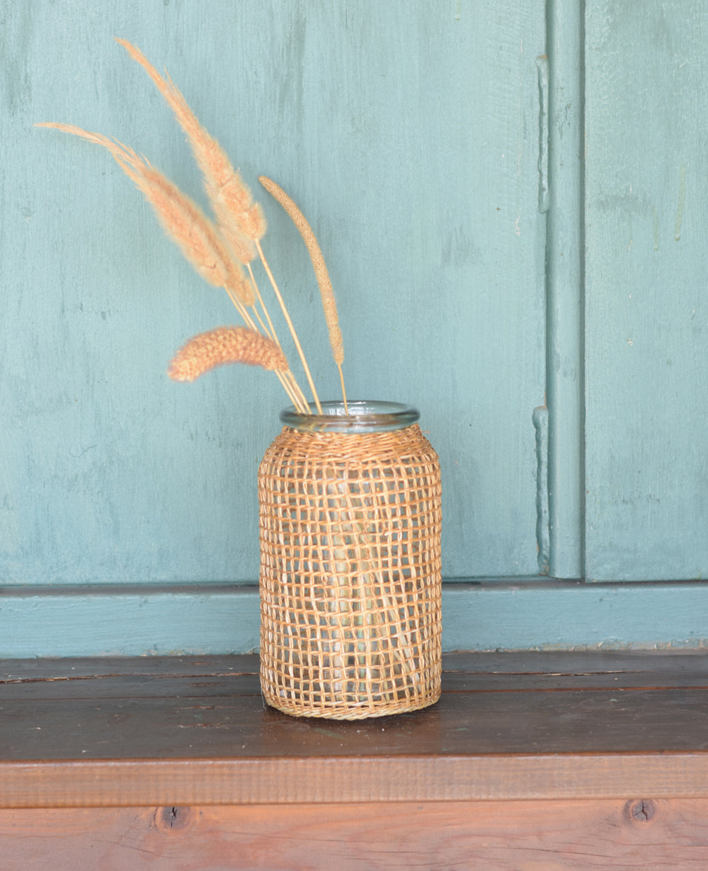 אגרטל זכוכית פאלם